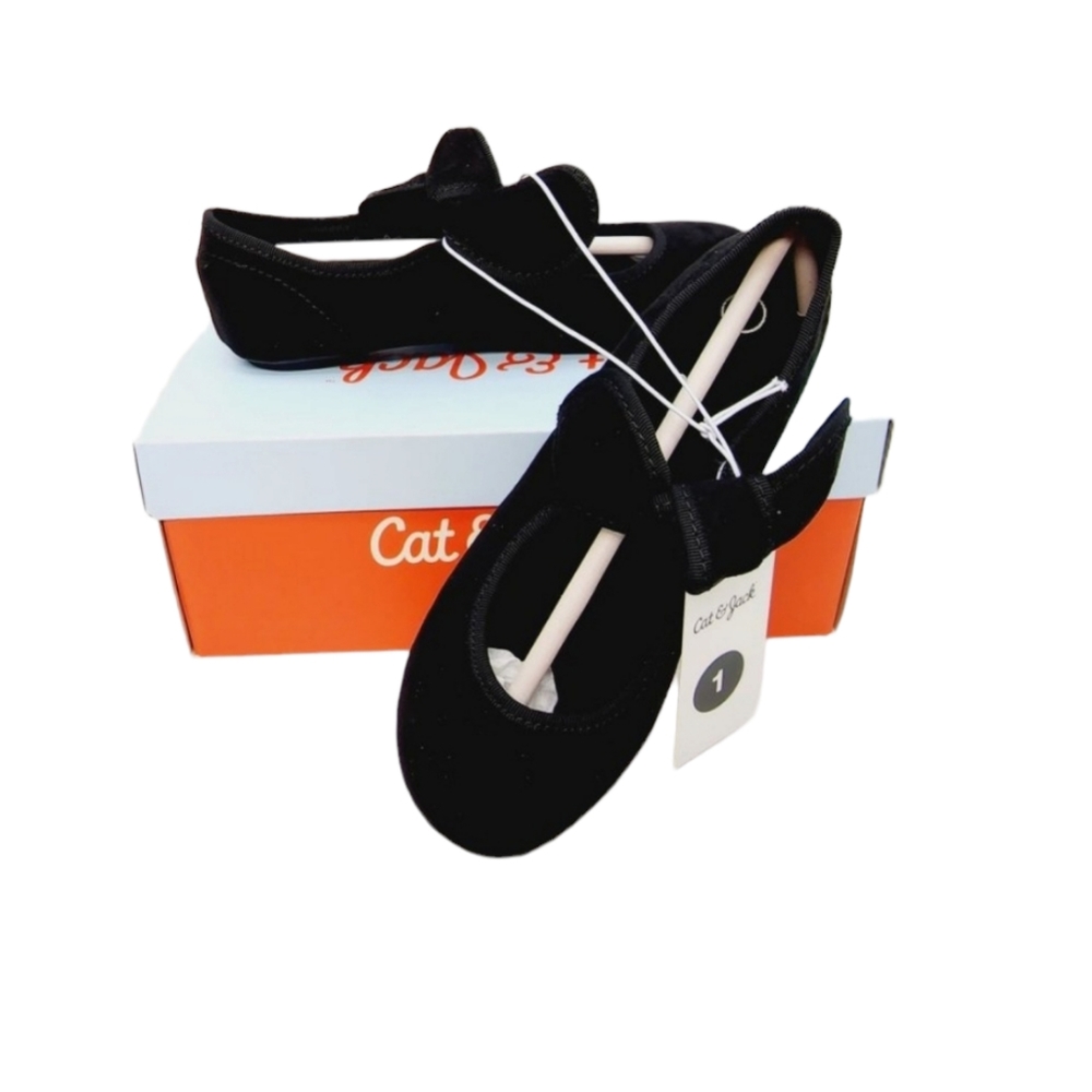 Girls Cat & Jack Mary Jane Shoes‎ - Jaya - Black - Size 1